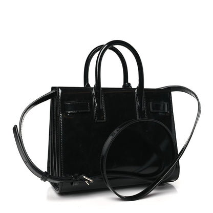 Saint Laurent Patent Nano Sac de Jour Black Black 3 of 11