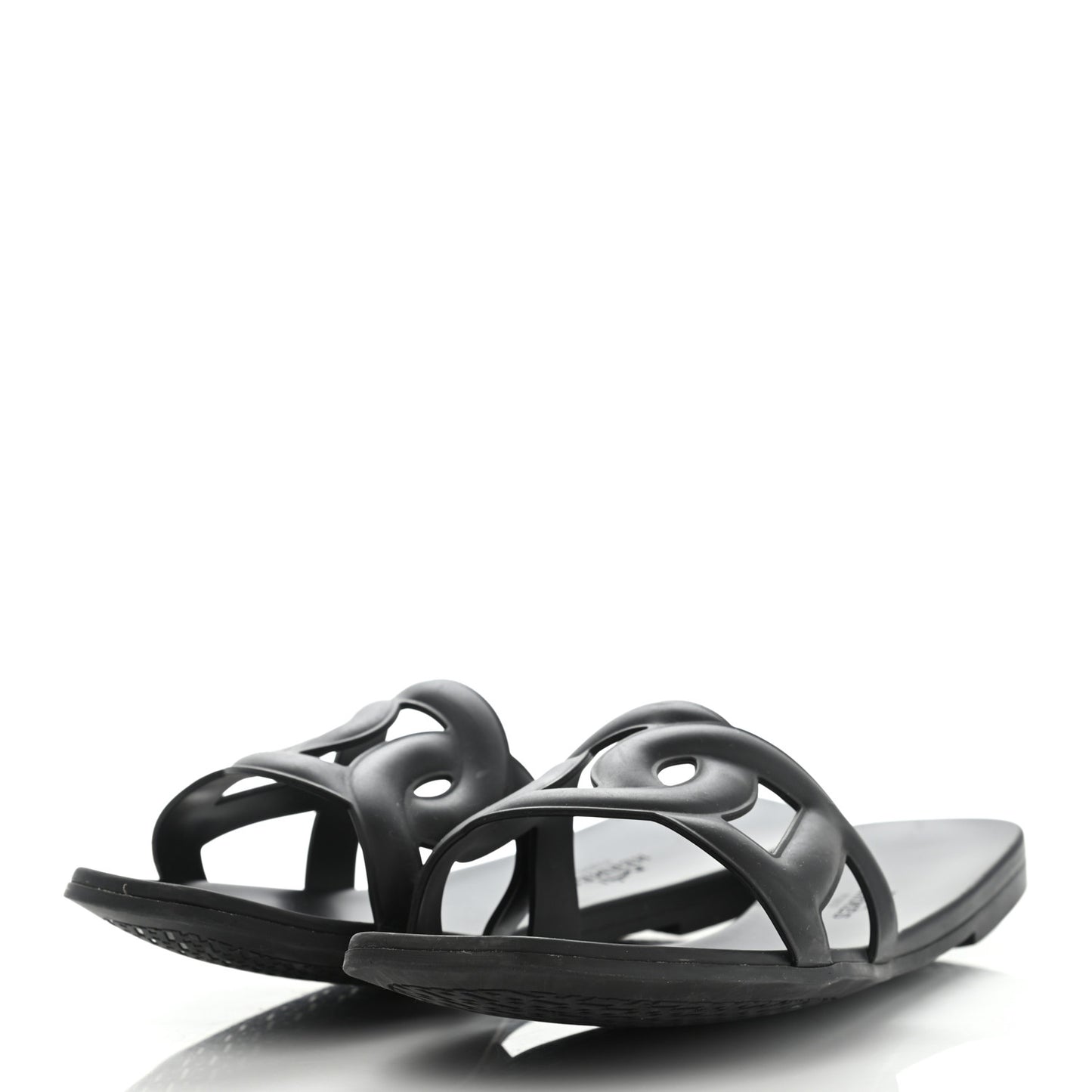 Rubber Aloha Sandals 41 Black