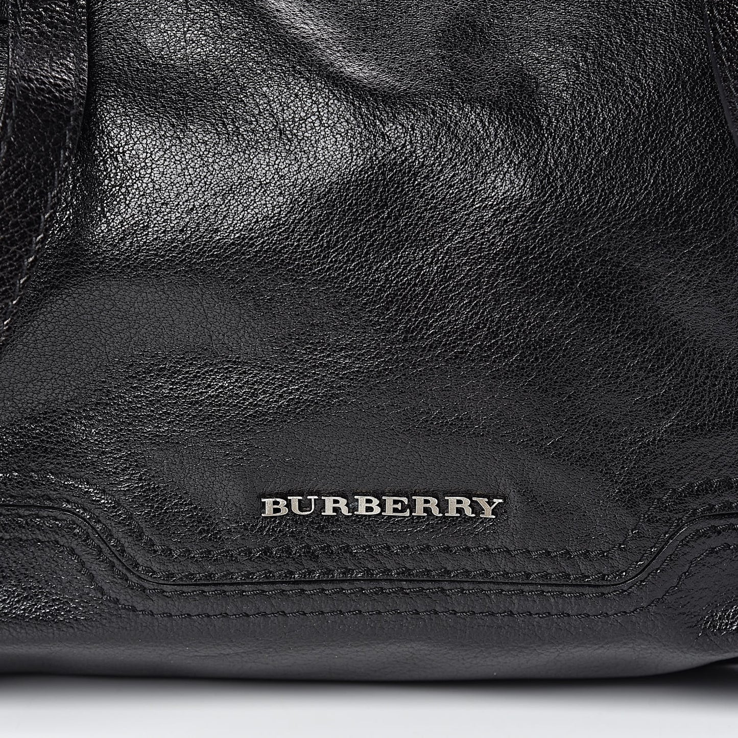 Calfskin Chain Satchel Black