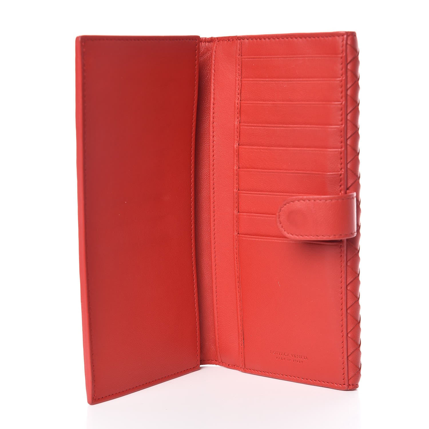 Bottega Veneta Nappa Intrecciato Continental Wallet Red 5 of 11