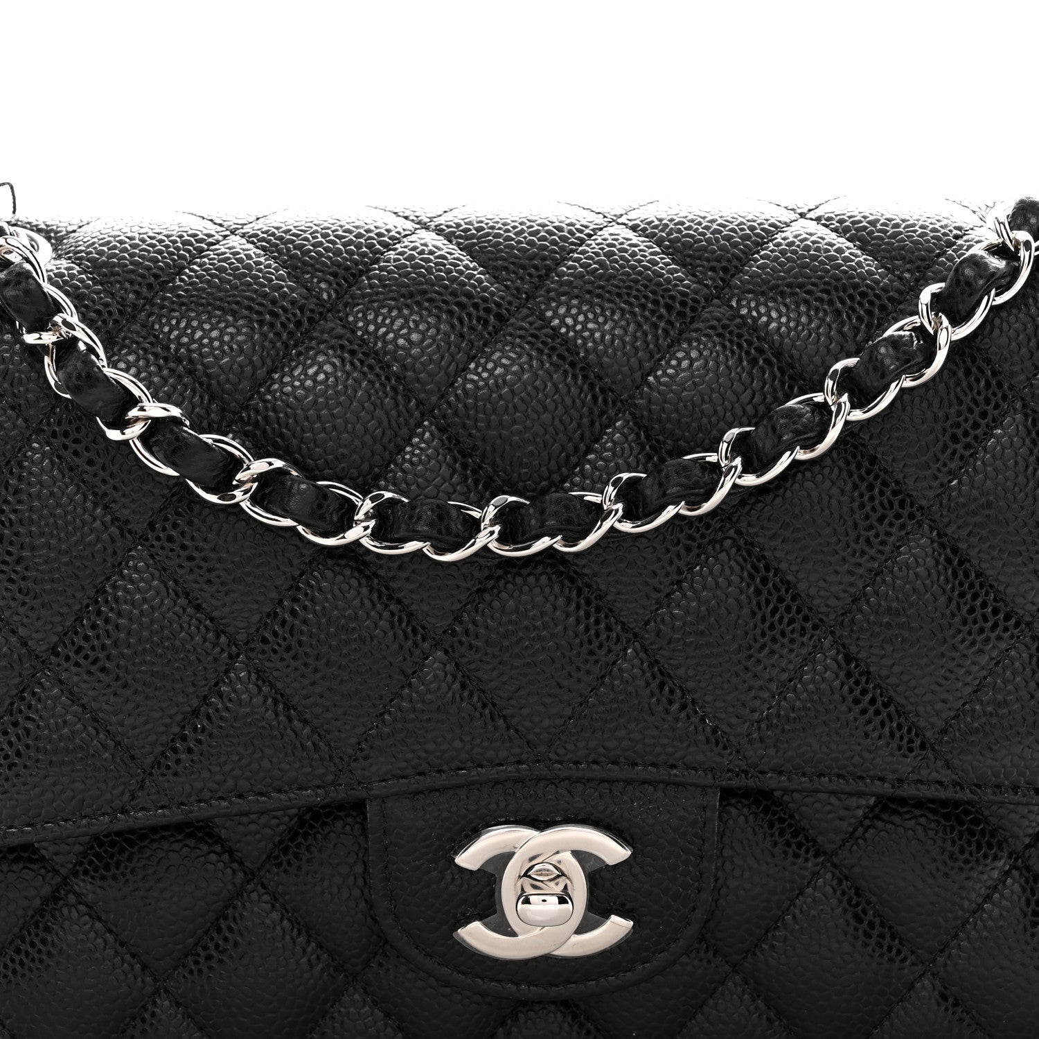 Chanel Caviar Quilted Medium Double Flap Black 5 of 11