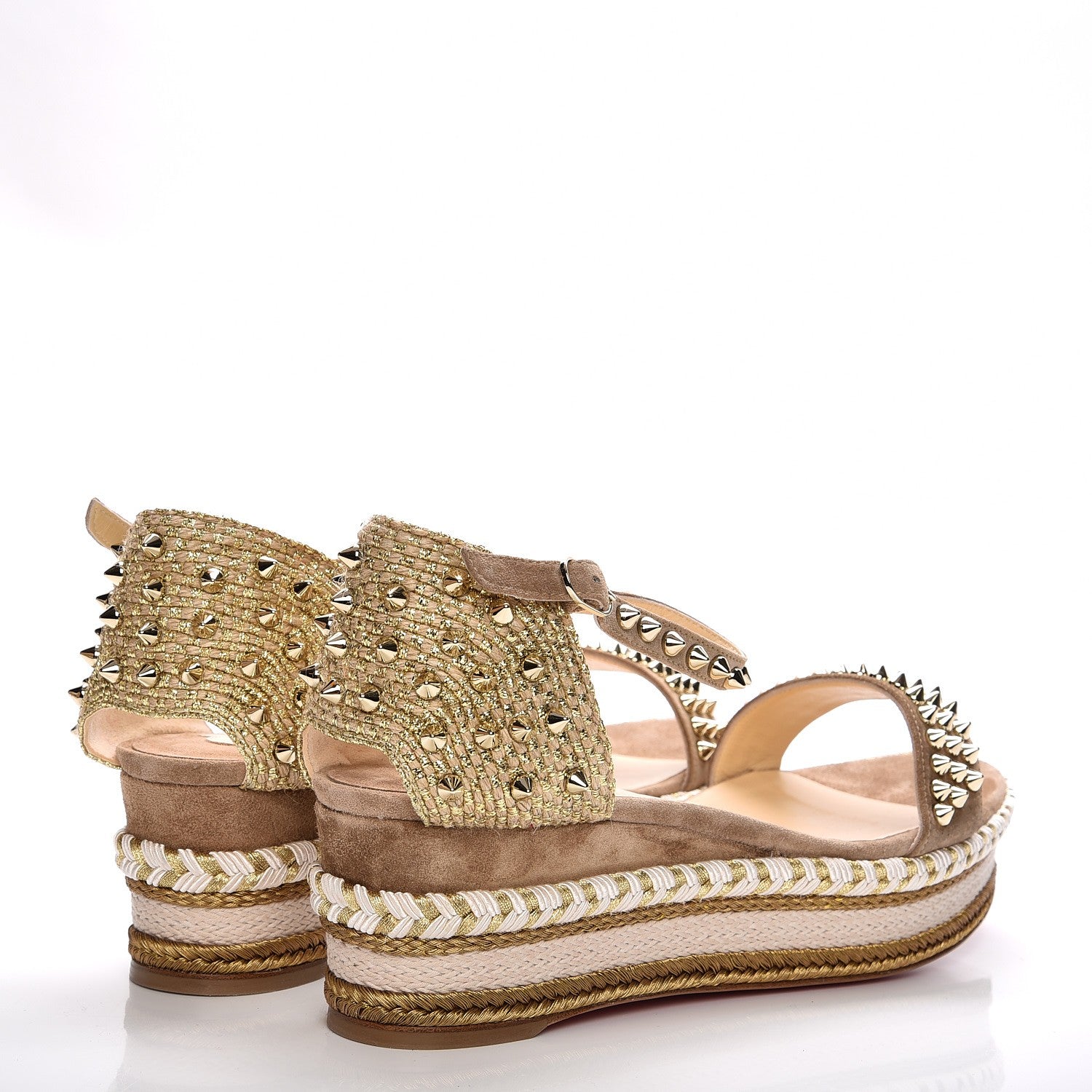 Christian Louboutin Veau Velours Madmonica 60 Platform Sandals 41 Version Cappuccino 4 of 9