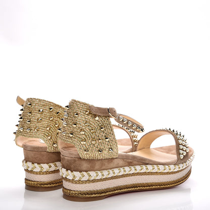 Christian Louboutin Veau Velours Madmonica 60 Platform Sandals 41 Version Cappuccino 4 of 9