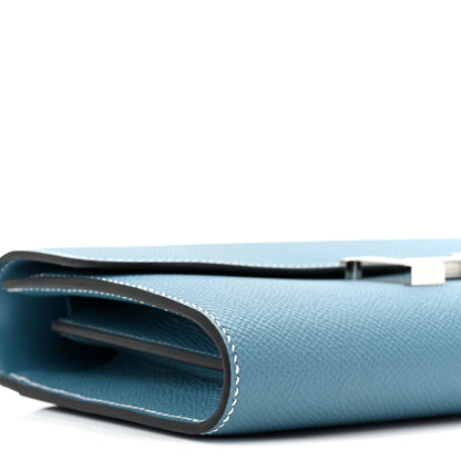 Hermes Epsom Constance Wallet To Go New Blue Jean 9 of 11
