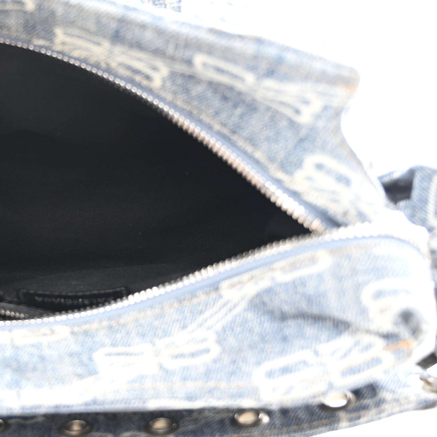 Balenciaga Denim BB Monogram Neo Cagole Handbag XS Blue 6 of 11