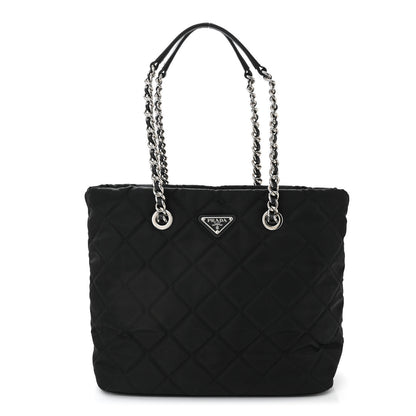 Prada Nylon Tessuto Impuntu Quilted Tote Black 1 of 11