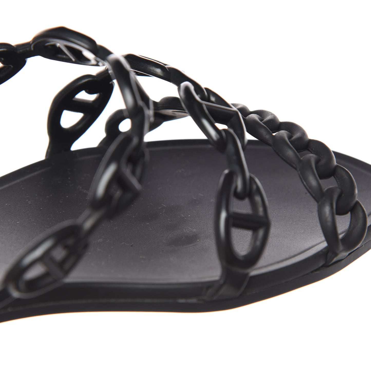 Rubber Chaine d'Ancre Rivage Sandals 35 Black