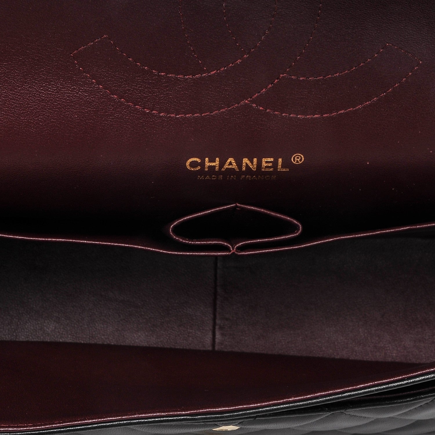Chanel Lambskin Quilted Jumbo Double Flap Black 5 of 9
