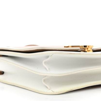 Burberry Smooth Calfskin Monogram Medium TB Bag Chalk White Camel 8 of 10
