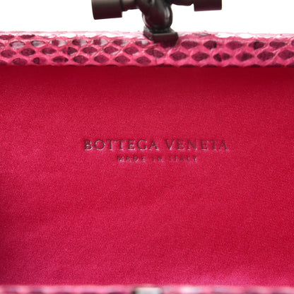 Bottega Veneta Satin Intreccio Impero Ayers Knot Clutch Rosa Shock 6 of 6