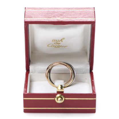 Cartier 18K Pink Yellow White Gold Diamond Classic Les Must De Trinity Ring 49 4.75 5 of 5