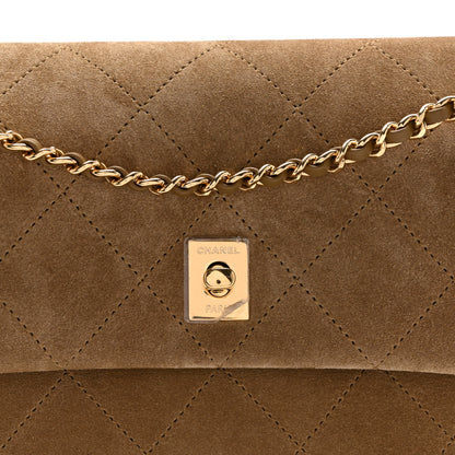 Chanel Suede Calfskin Quilted Eyes On You Flap Dark Beige 8 of 11