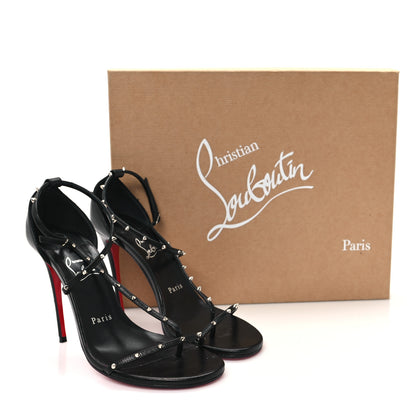 Christian Louboutin Kid Riojana 100 Spiked Sandals 37 Black 11 of 11
