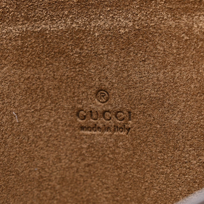 Gucci Tender GG Supreme Monogram Textured Dollar Calfskin Web Medium Jackie 1961 Crossbody Bag Beige Ebony New Acero 7 of 10