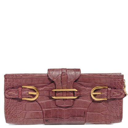 Jimmy Choo Crocodile Tulita Clutch 1 of 6