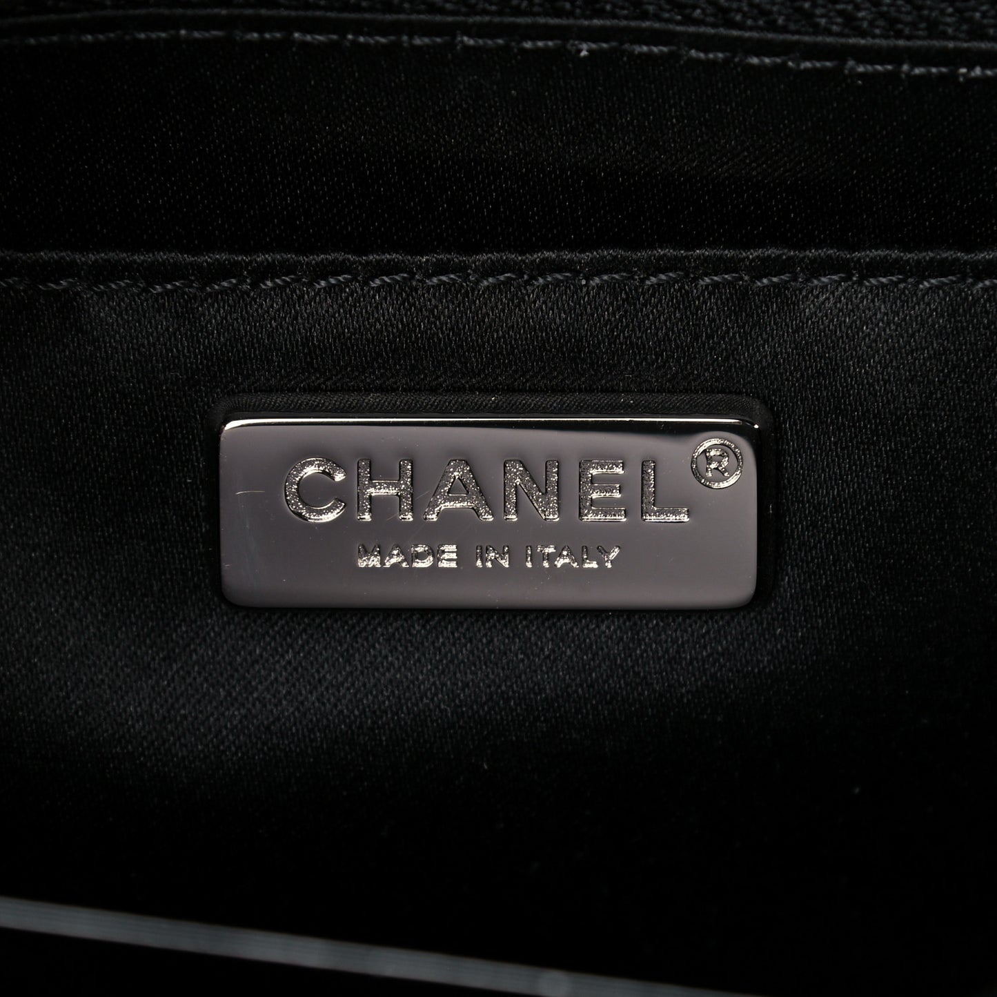 Sequin La Pausa Medium Single Flap Silver Black