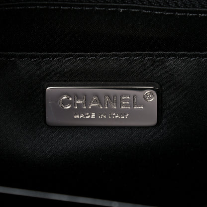 Chanel Sequin La Pausa Medium Single Flap Silver Black 6 of 12