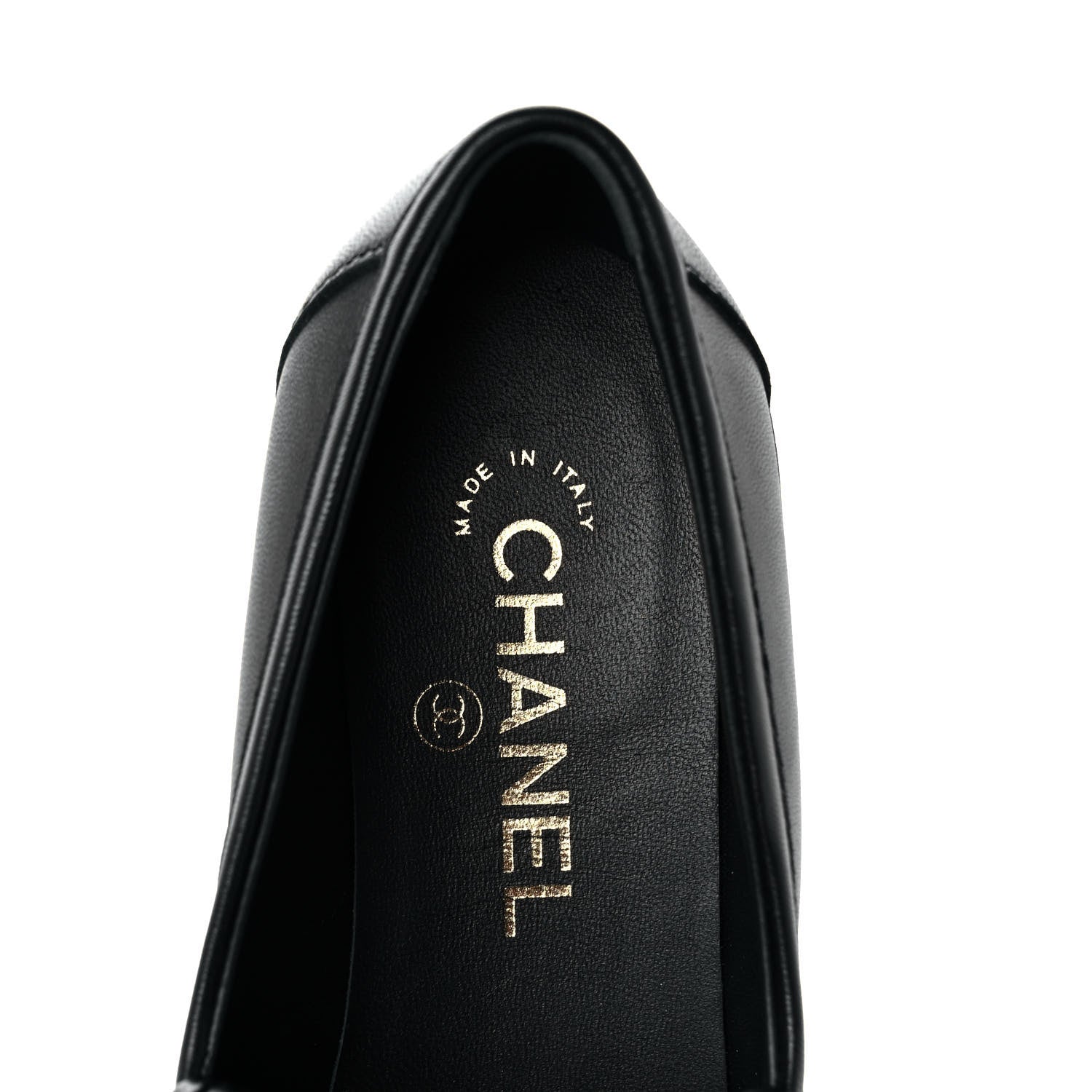 Chanel Lambskin Quilted CC Turnlock Loafers 38 Black 7 of 9