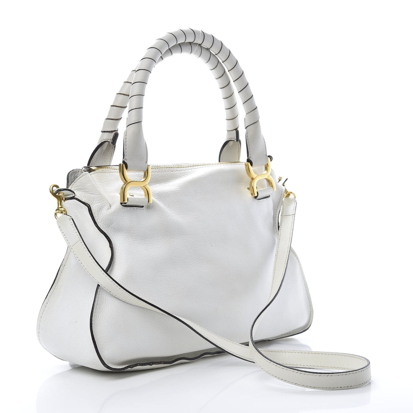 Calfskin Medium Marcie Satchel Dove