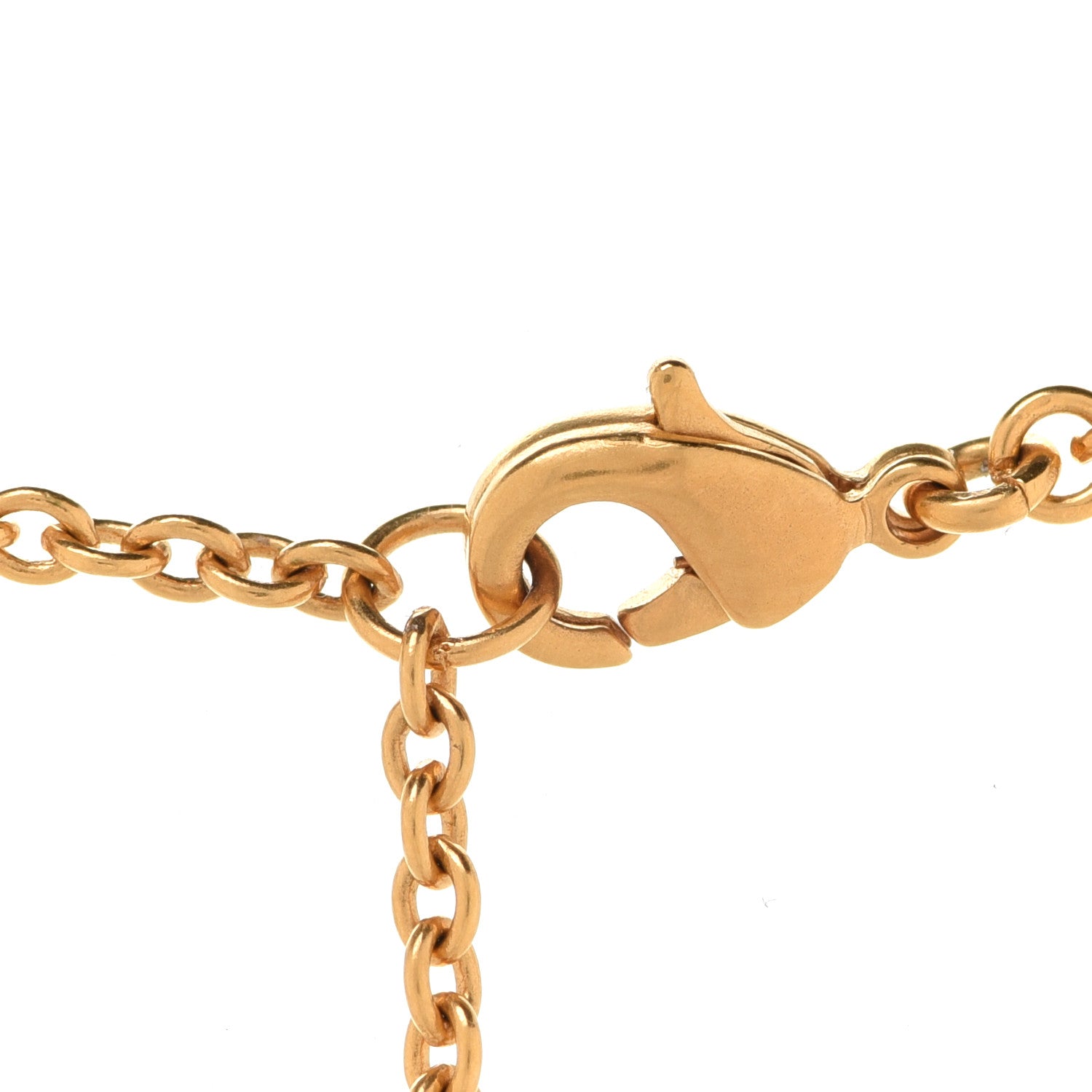 Christian Dior Crystal Heart Necklace Gold 5 of 6