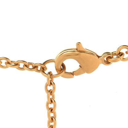Christian Dior Crystal Heart Necklace Gold 5 of 6