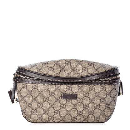 Gucci GG Supreme Monogram Belt Bag Dark Brown 1 of 8
