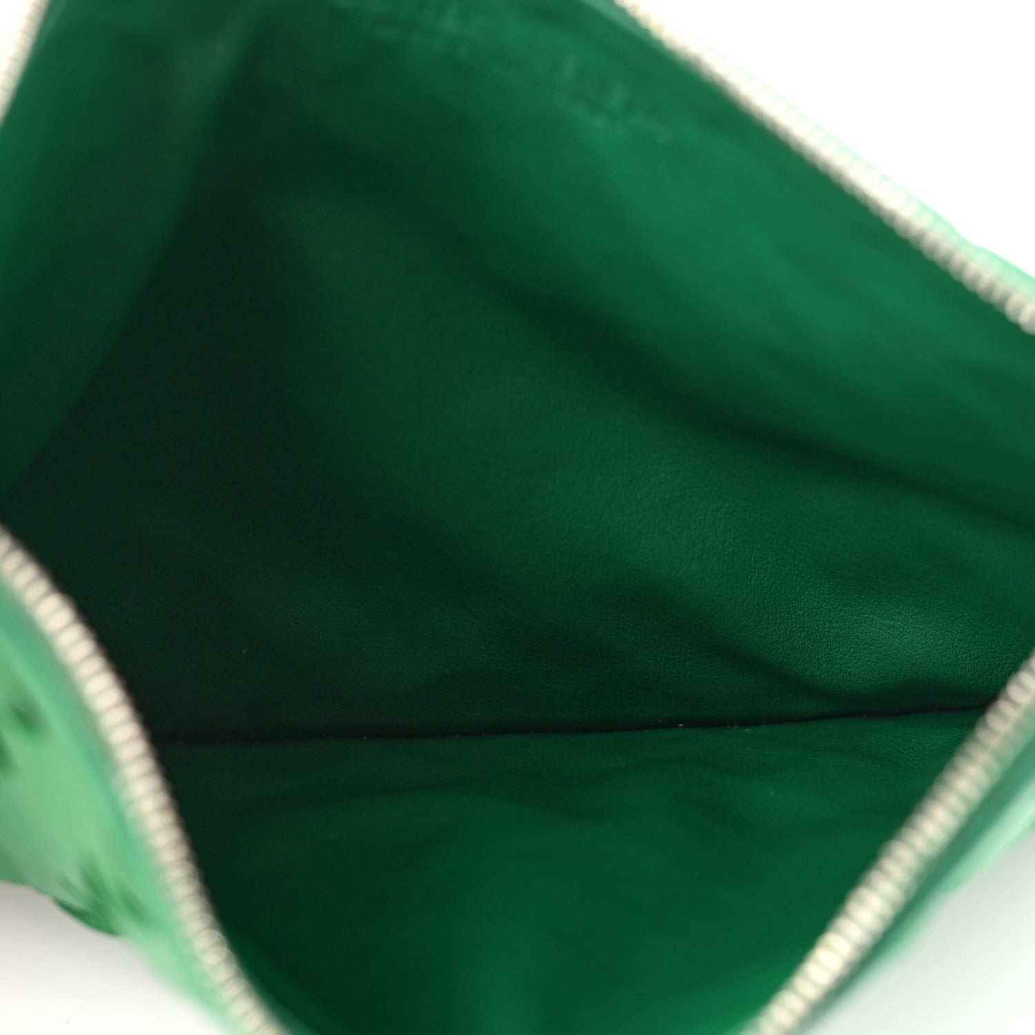 Bottega Veneta Nappa Intrecciato Wristlet Zip Wallet Racing Green 5 of 6