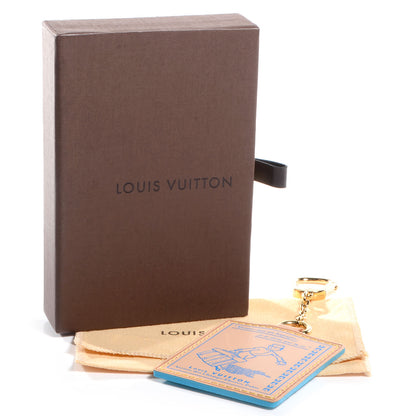 Louis Vuitton Vachetta Groom Key Ring Bag Charm Blue 6 of 6