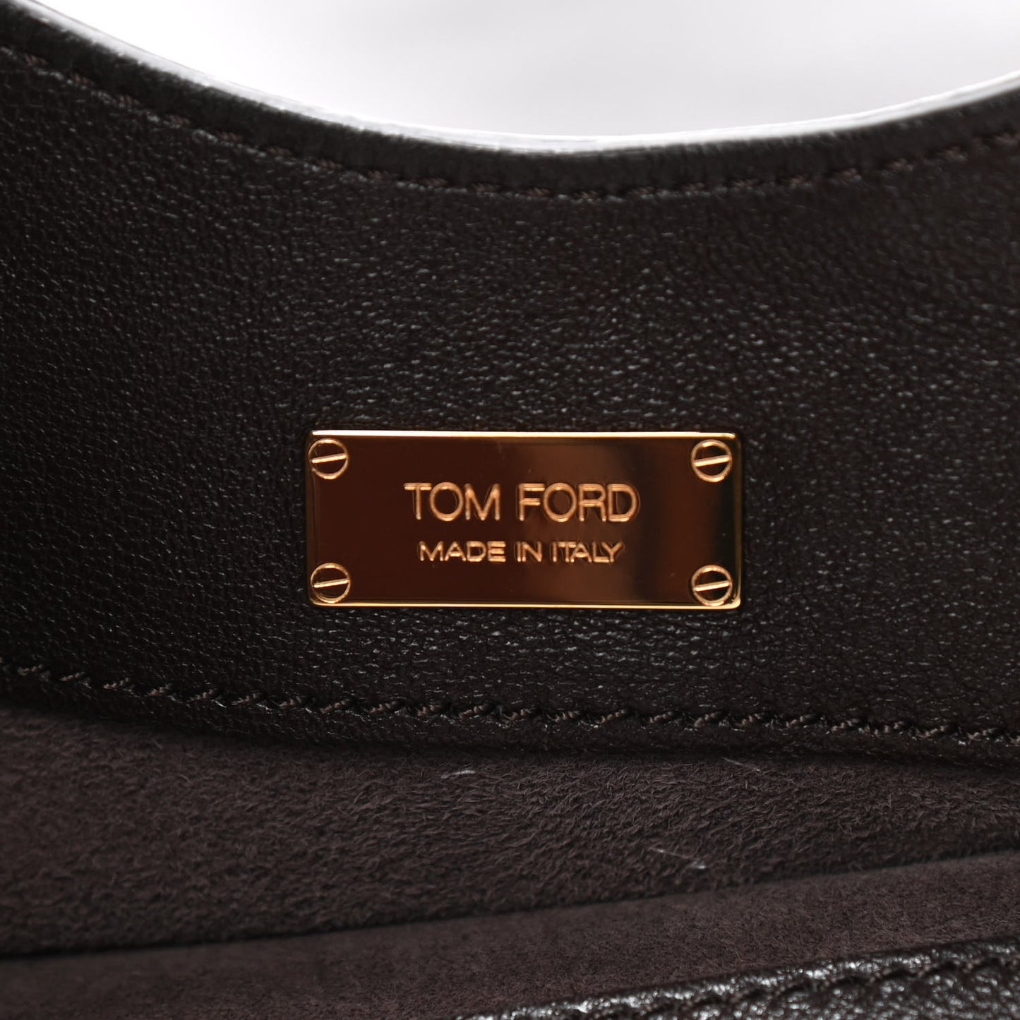 Alix Padlock Zip Shoulder Bag Brown