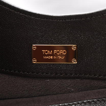 Tom Ford Alix Padlock Zip Shoulder Bag Brown 6 of 9