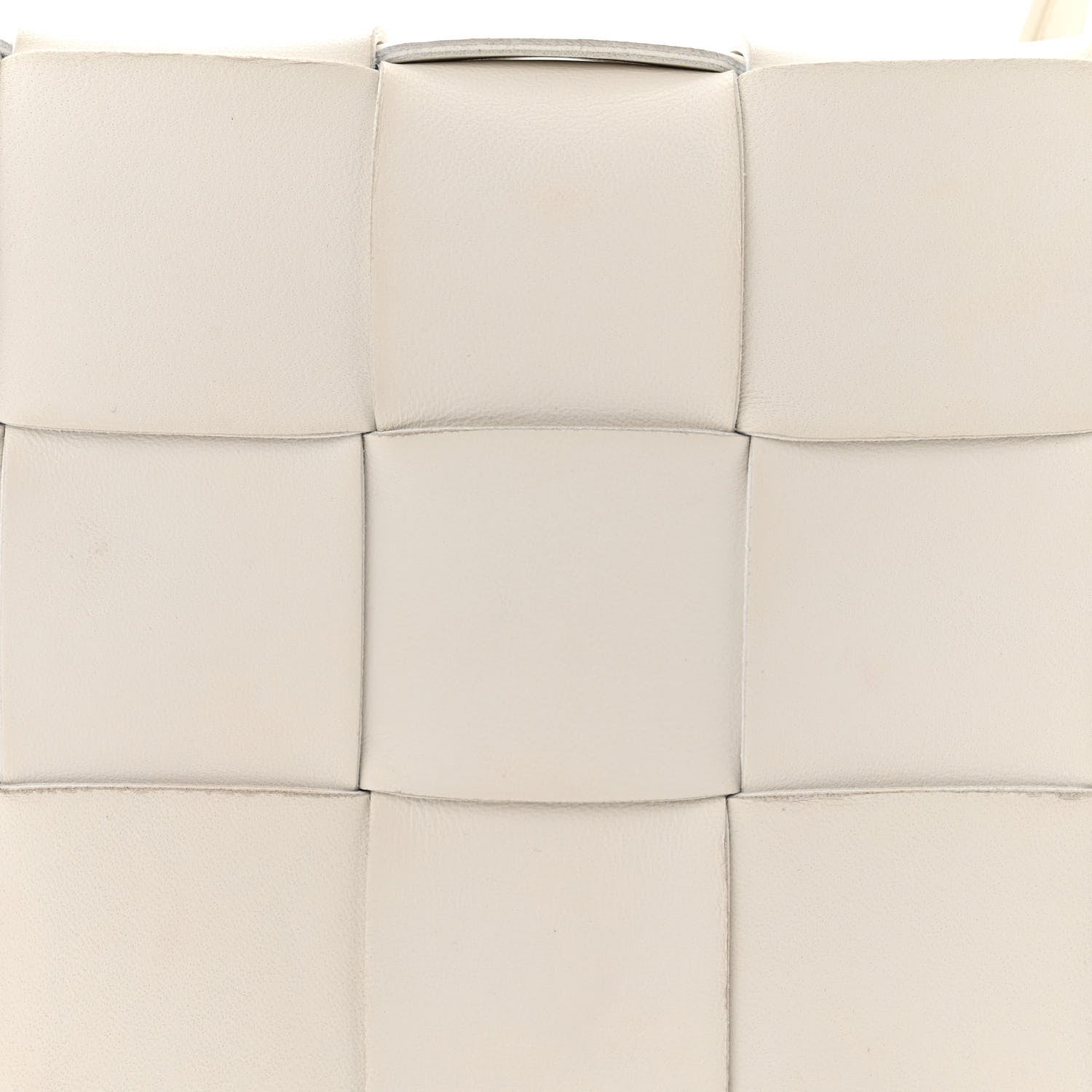 Bottega Veneta Lambskin Maxi Intrecciato Cassette Crossbody Bag White 8 of 11