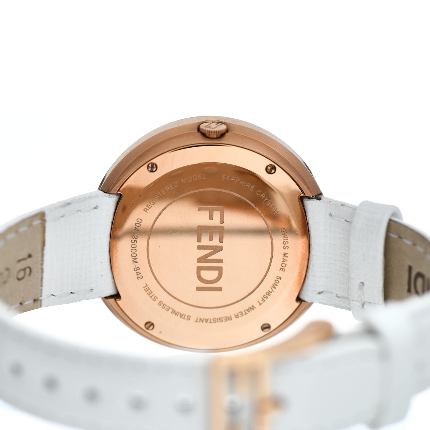 Fendi Stainless Steel Calfskin 36mm My Way Quartz Watch White 5 of 5