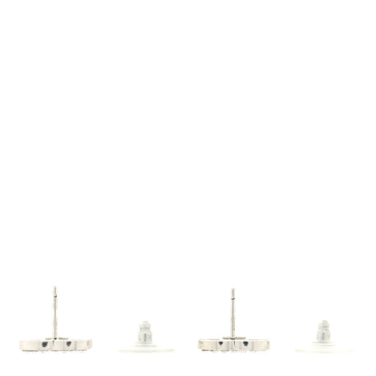 Chanel Crystal Mini CC Earrings Silver 3 of 4