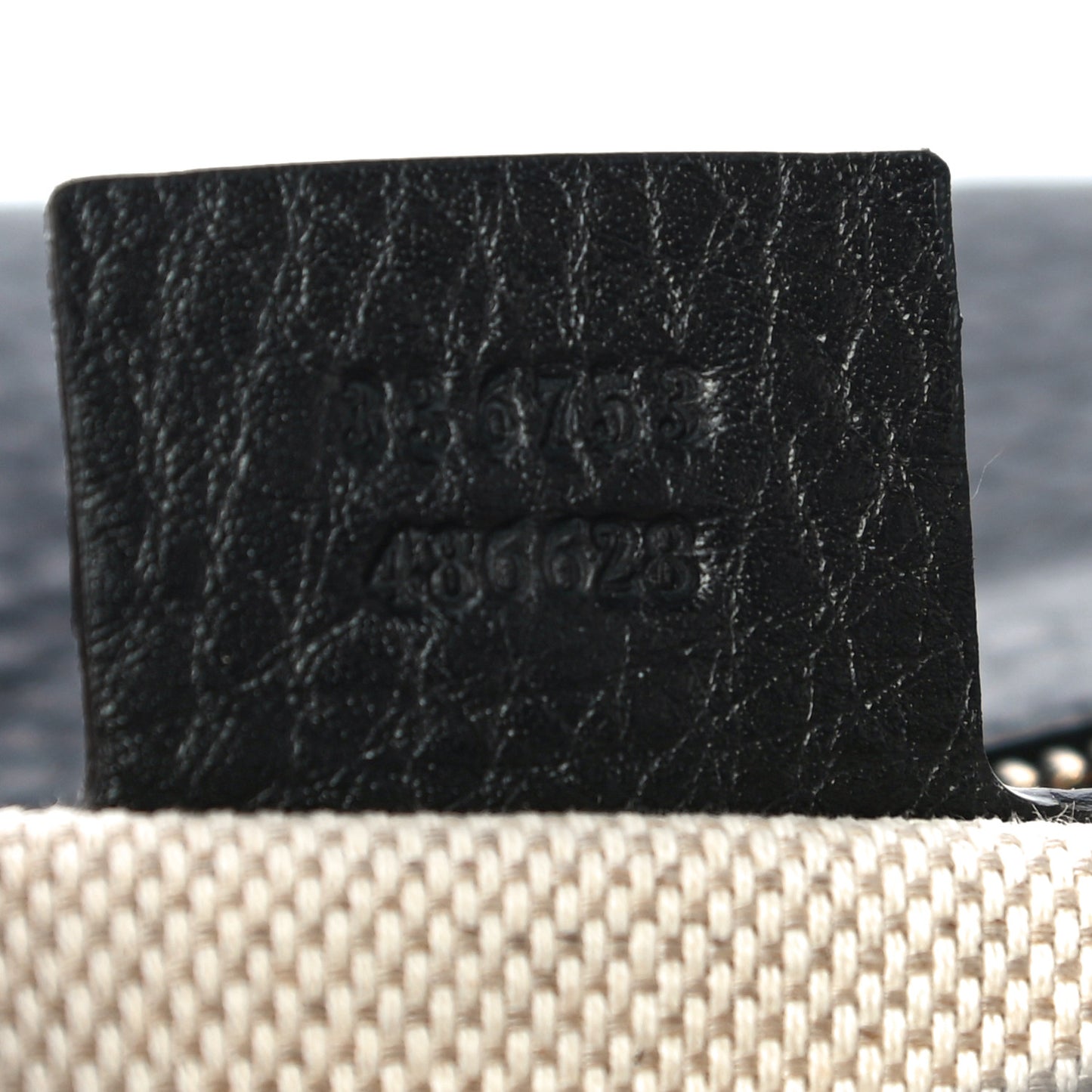 Pebbled Calfskin Medium Soho Clutch Black