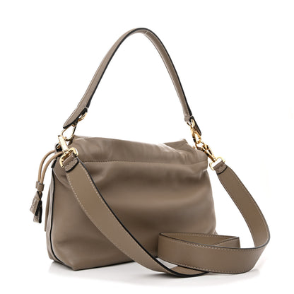 Fendi Nappa Medium Mamma Baguette Dove Gray 3 of 10