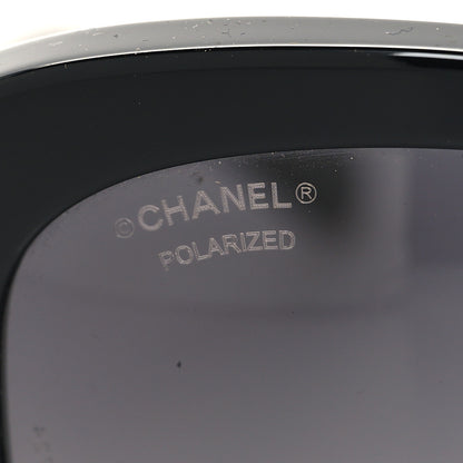 Chanel Acetate Polarized Butterfly Winter Pearl Sunglasses 5339-H Black 7 of 8