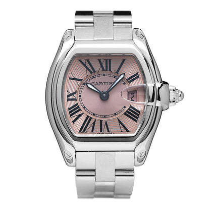 Cartier Stainless Steel 31mm Roadster Quartz Watch Pink 1 of 4