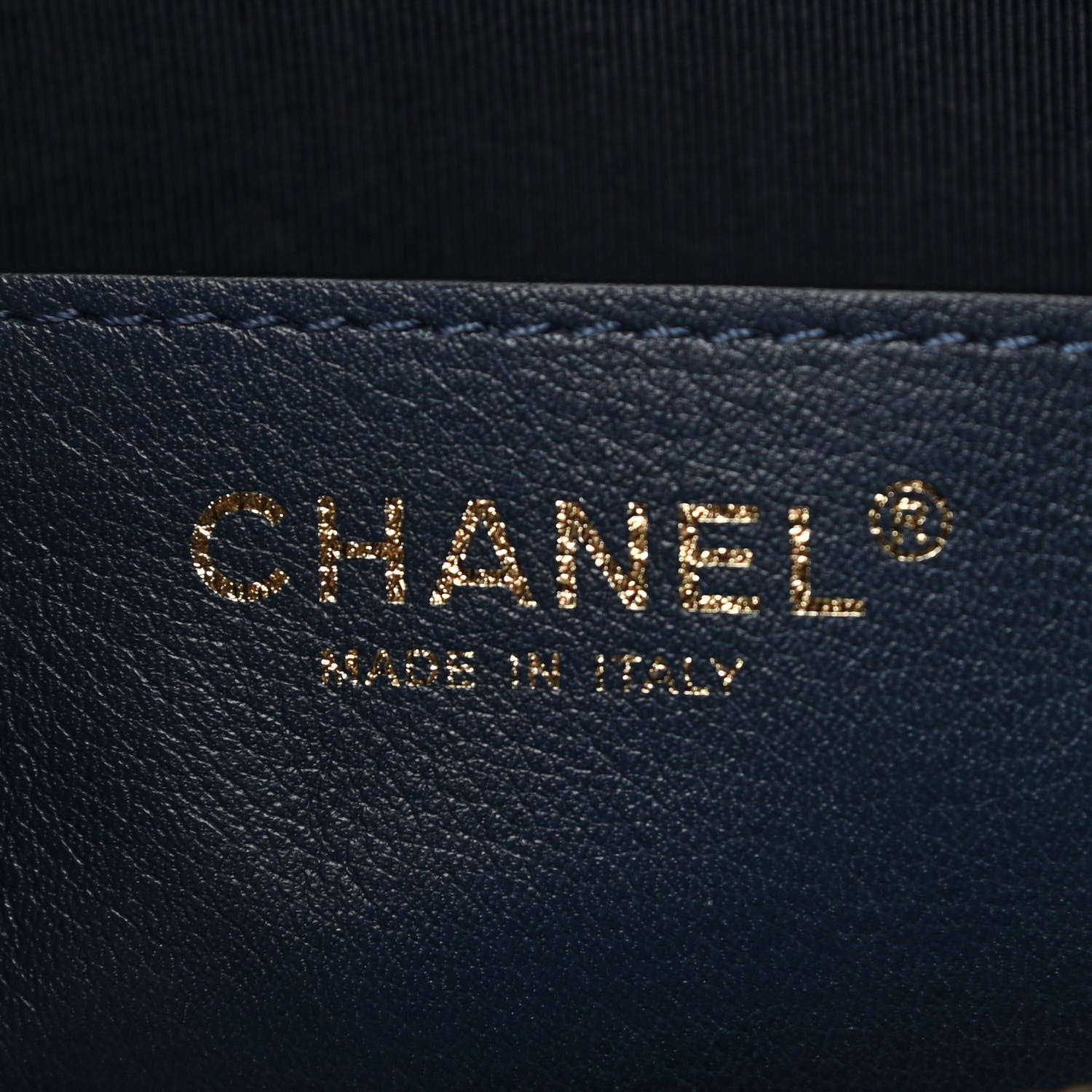 Chanel Calfskin Stitched CC Camera Case Bag Blue 7 of 11
