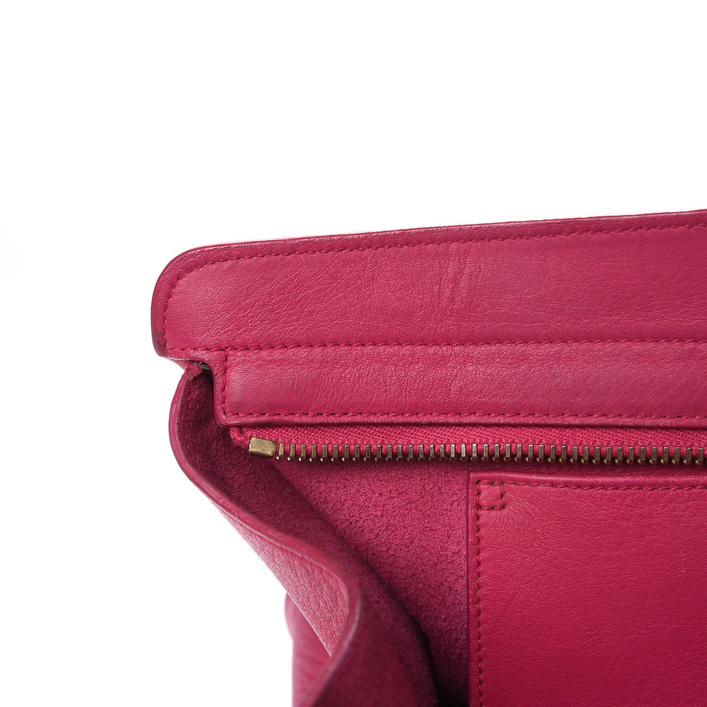Calfskin Small Classic Y Cabas Fuchsia