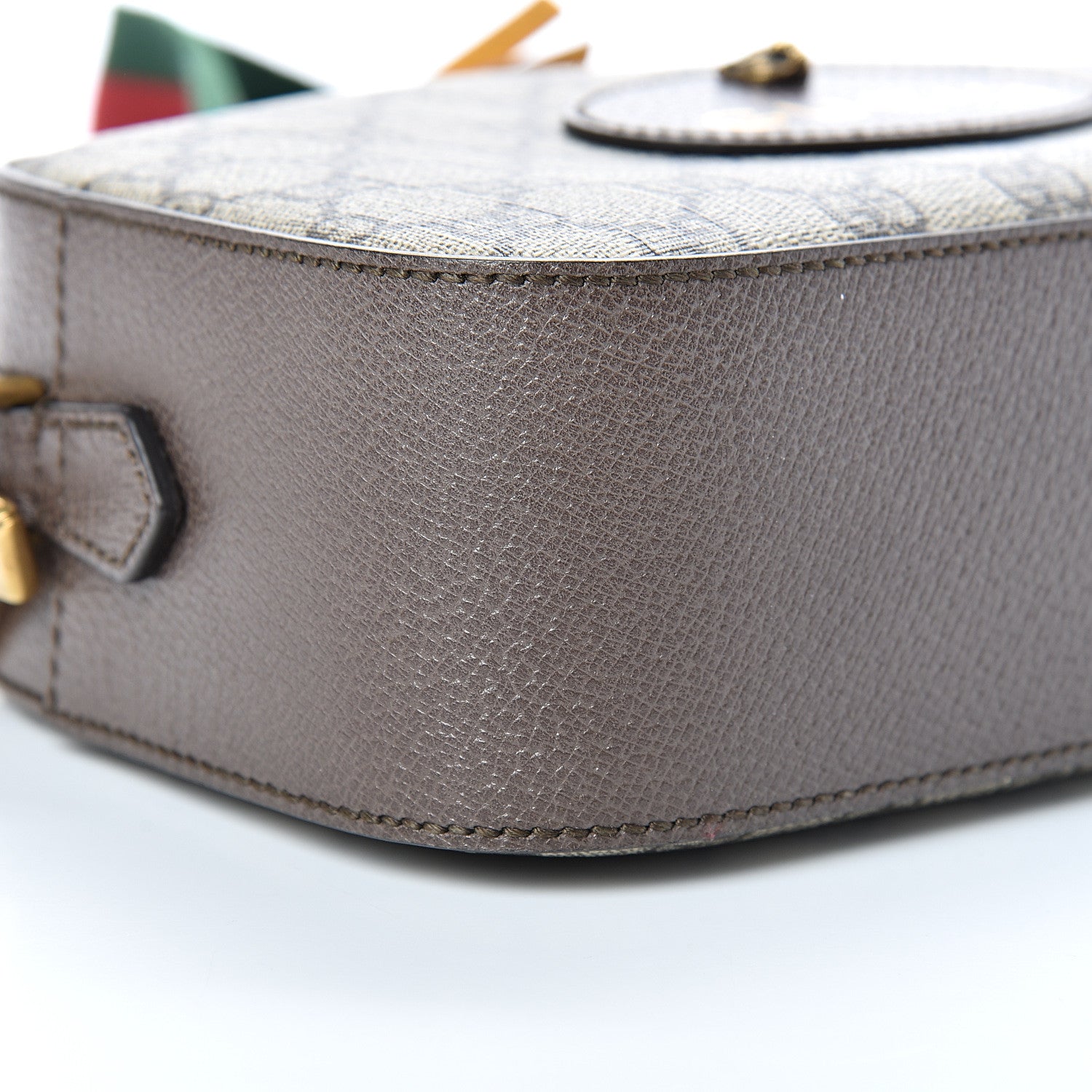 Gucci GG Supreme Monogram Web Neo Vintage Shoulder Bag Beige New Acero Crop 8 of 10