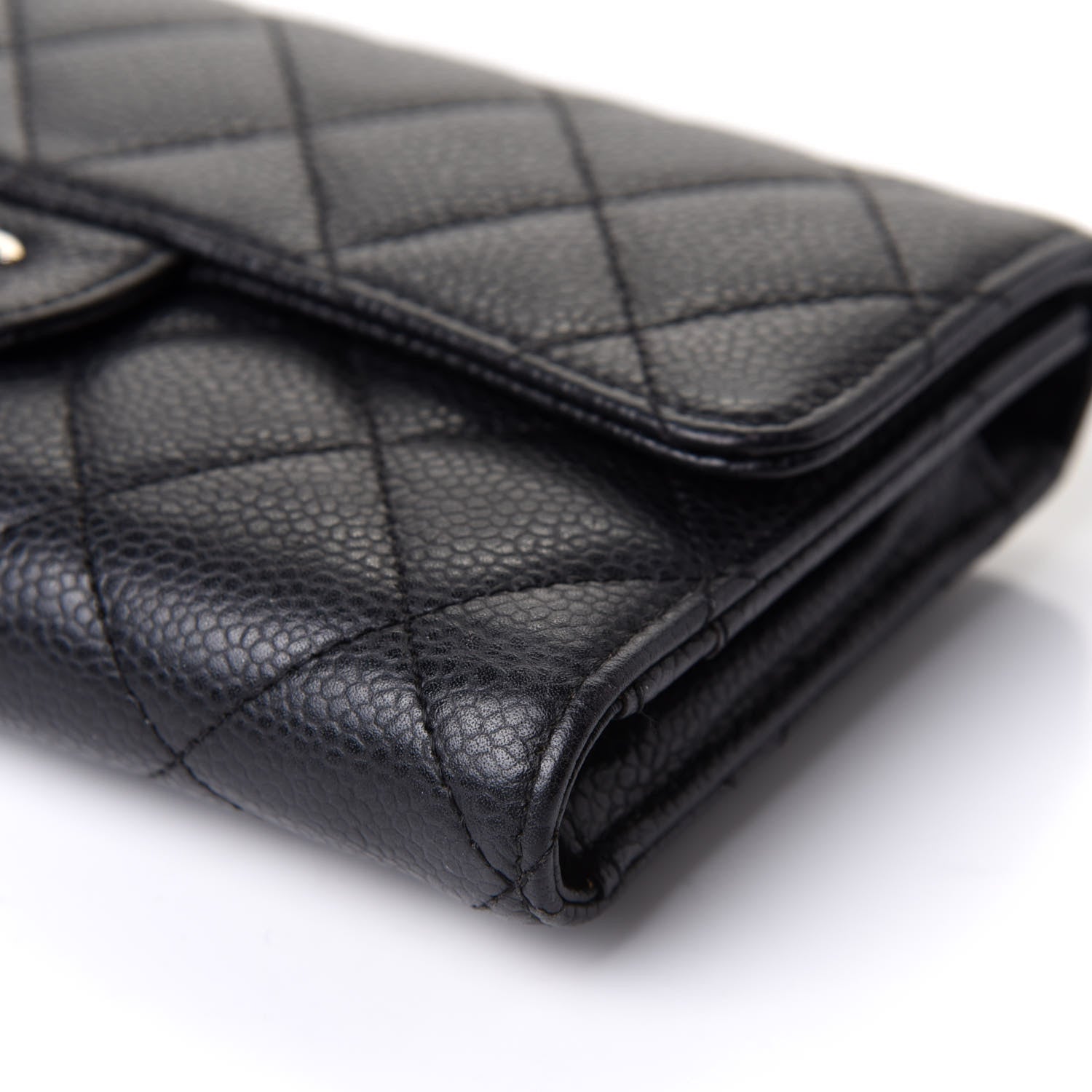 Chanel Caviar Quilted Large Flap Wallet Black 10 of 11