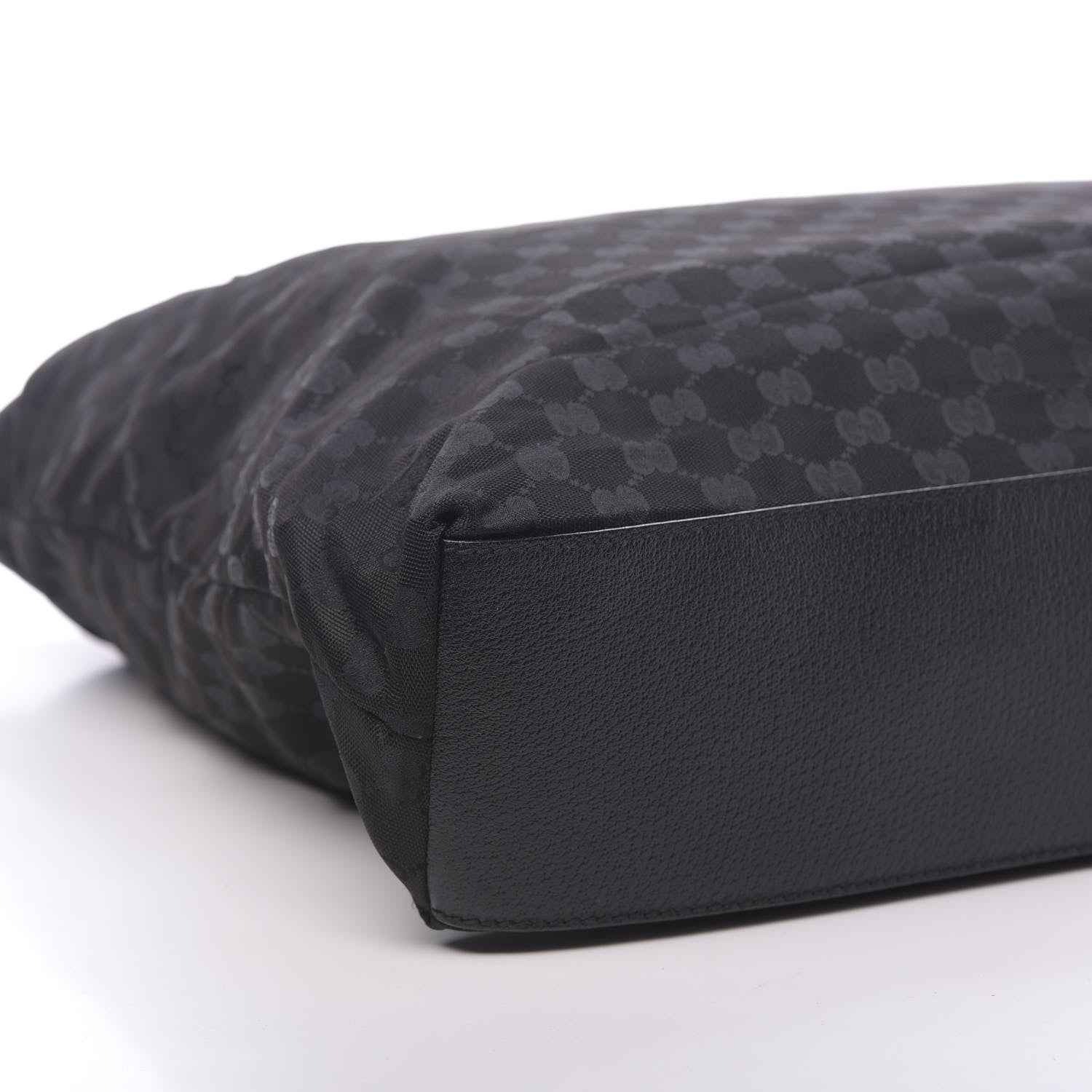 Gucci Nylon Monogram Large Web Handle Vertical Tote Black 9 of 12