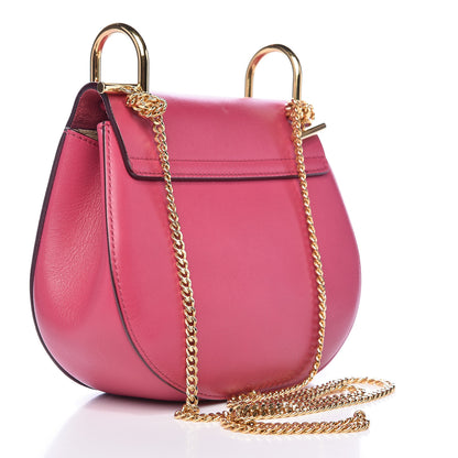 Chloe Suede Smooth Calfskin Mini Drew Shoulder Bag Dreamy Pink 3 of 10