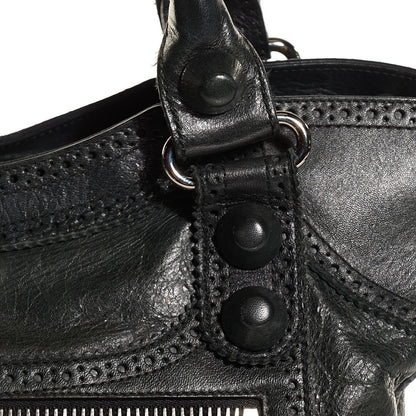 Balenciaga Agneau Giant Brogues Hardware City Black 10 of 13
