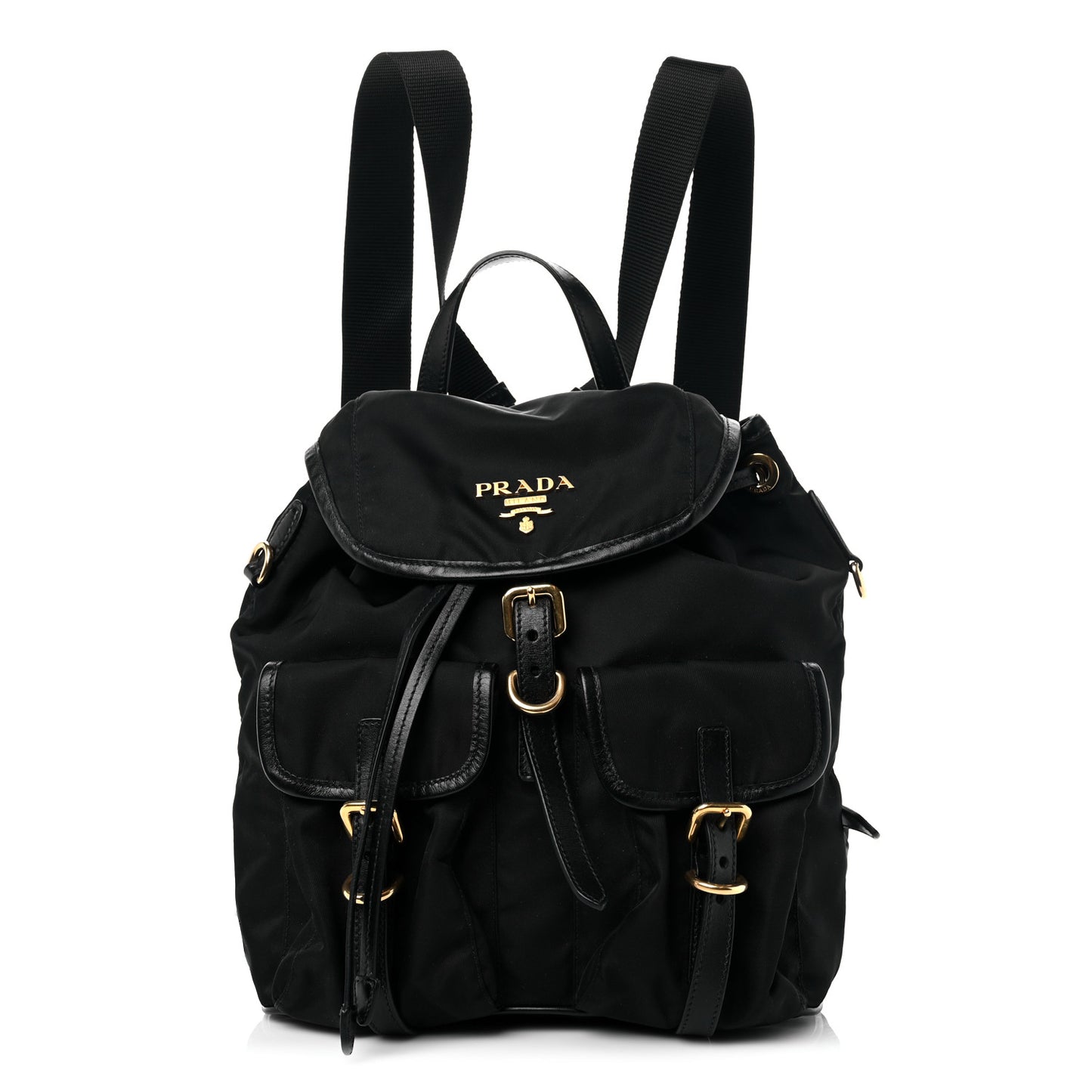 Tessuto Nylon Vitello Backpack Black
