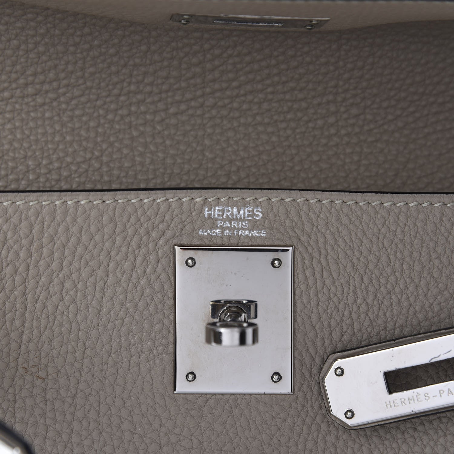 Hermes Togo Kelly Retourne 28 Gris Tourterelle 9 of 33