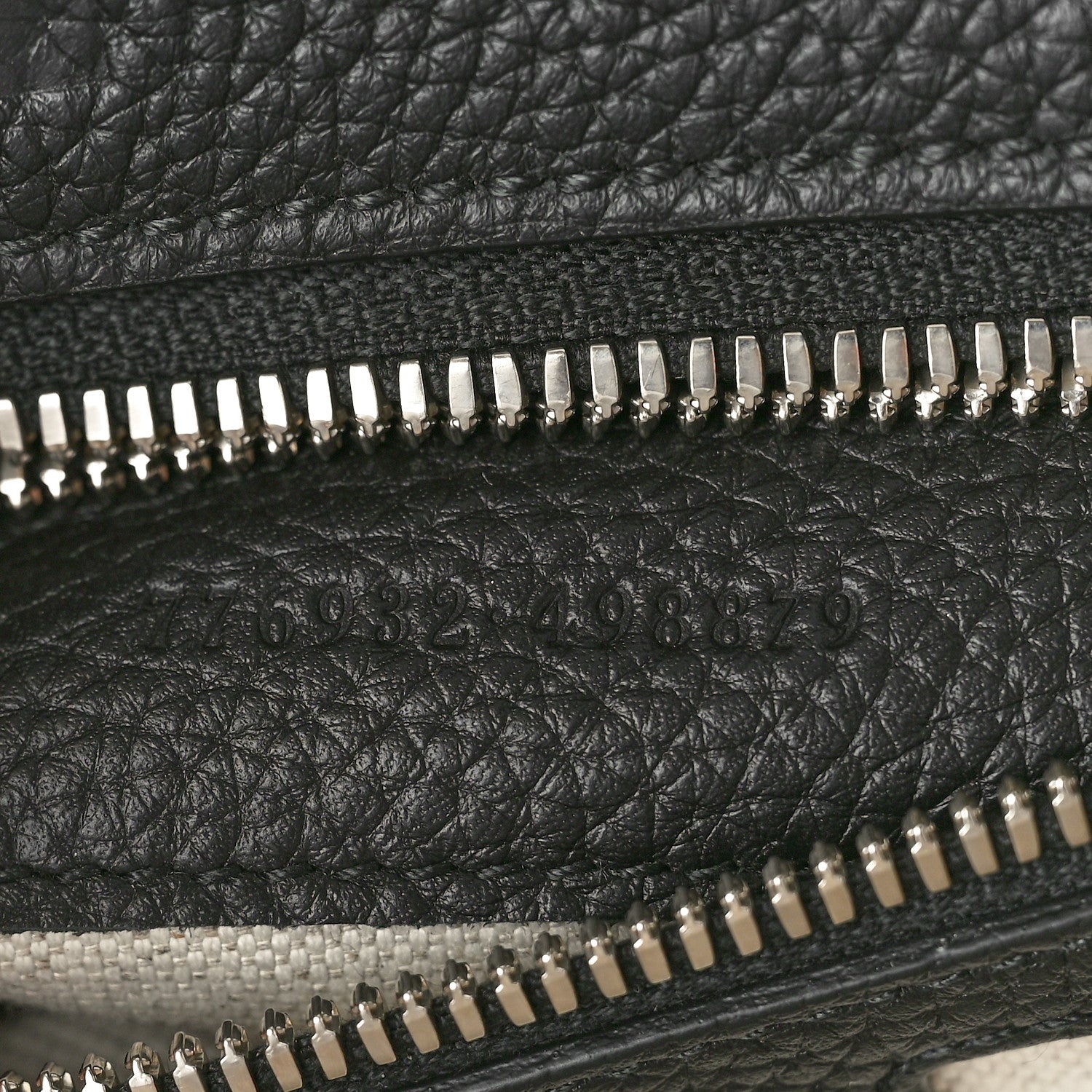 Gucci Calfskin Jumbo GG Embossed Large Backpack Black 7 of 10