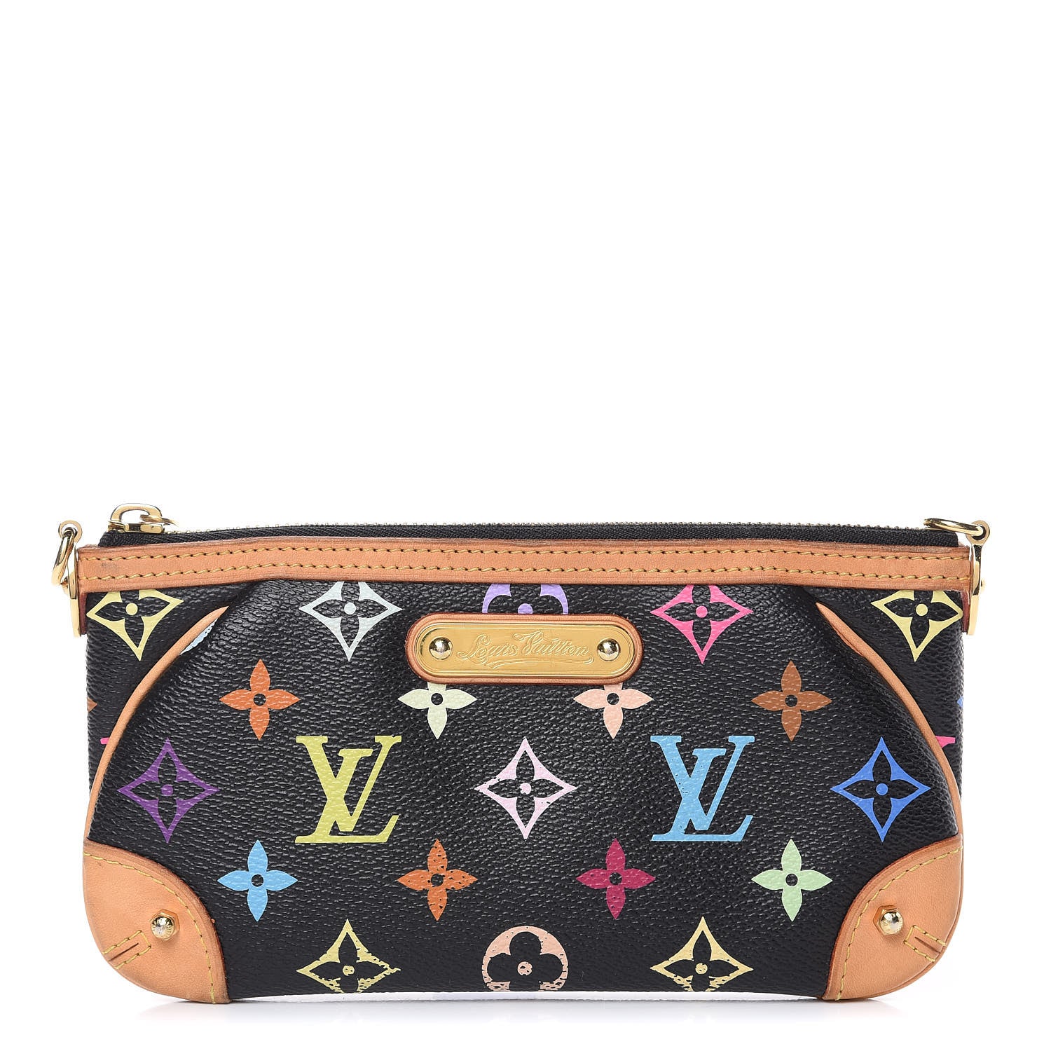 Louis Vuitton Monogram Multicolor Pochette Milla MM Black 1 of 10