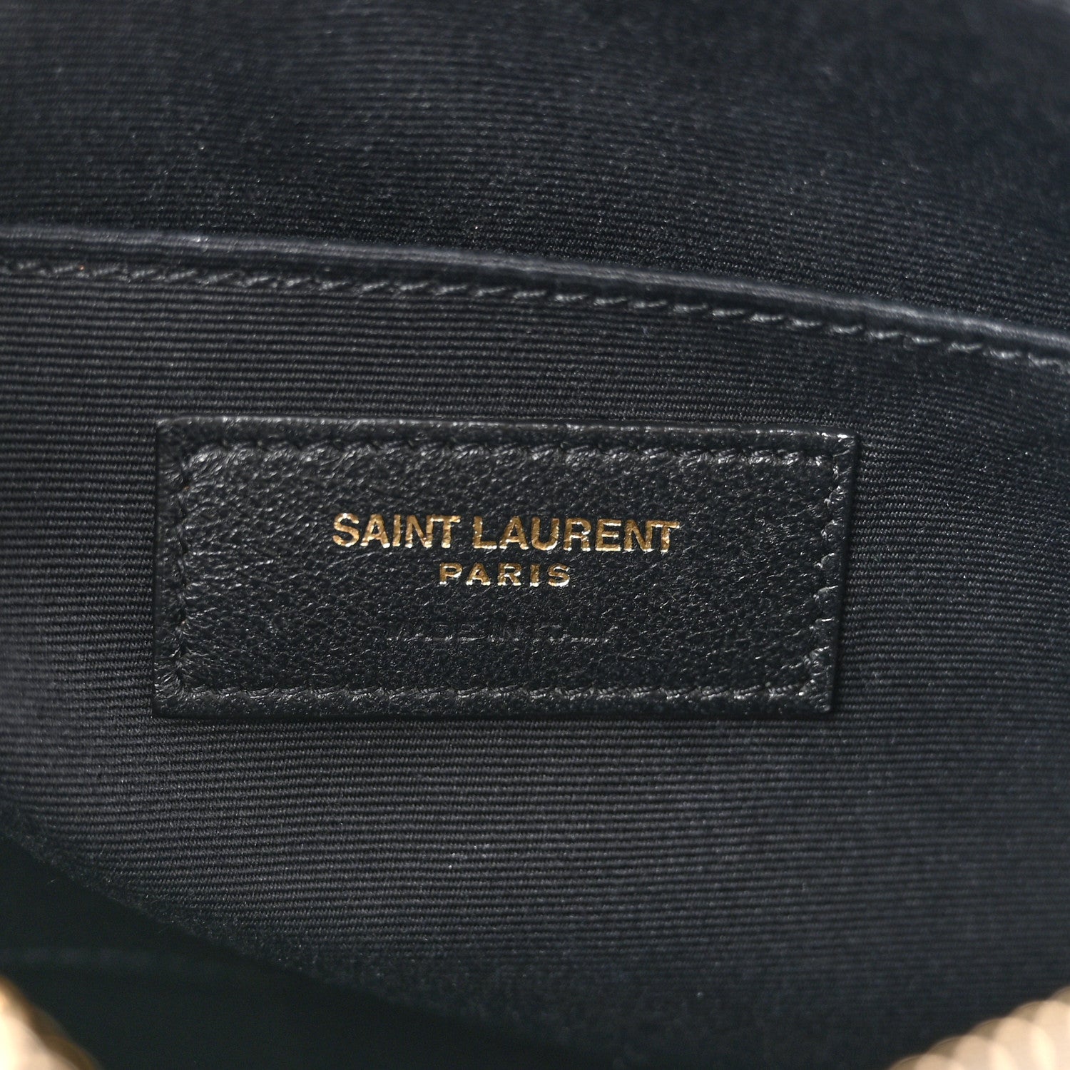Saint Laurent Calfskin Matelasse Monogram Lou Camera Bag Black 6 of 12