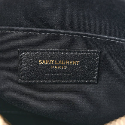Saint Laurent Calfskin Matelasse Monogram Lou Camera Bag Black 6 of 12